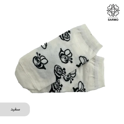 جوراب طرح زنبوری مچی