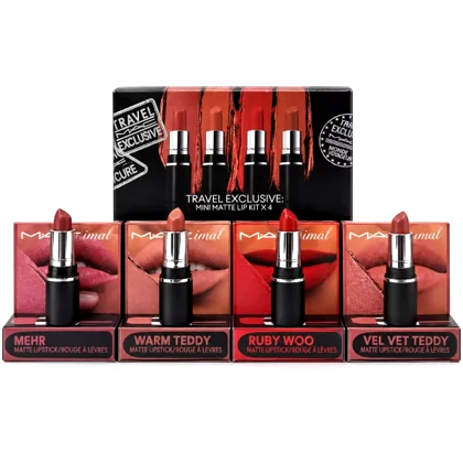 ست رژ لب 4 عددی مینی مک MAC Mini Lipstick Set