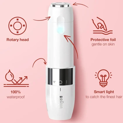 ماشین اصلاح موی صورت بانوان براون Braun مدل FS1000 سفارش امارات