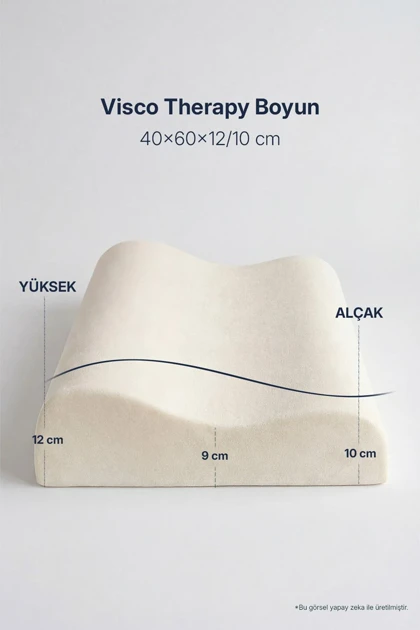 بالش گردنی Yataş مدل Visco Therapy ویسکو - سفید