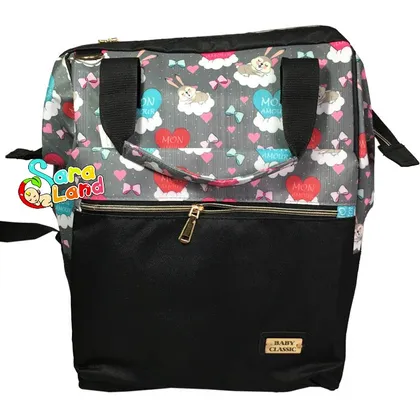 کوله لوازم کودک بی بی کلاسیک طرح خرگوش و ابر