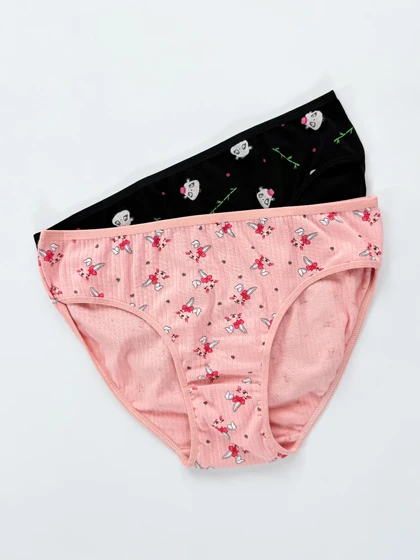 شورت اسلیپ زنانه کبریتی طرحدار سایز 3XL میسپل Misspel