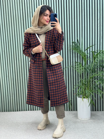 پالتو بلند پشمی آستردار آلیس