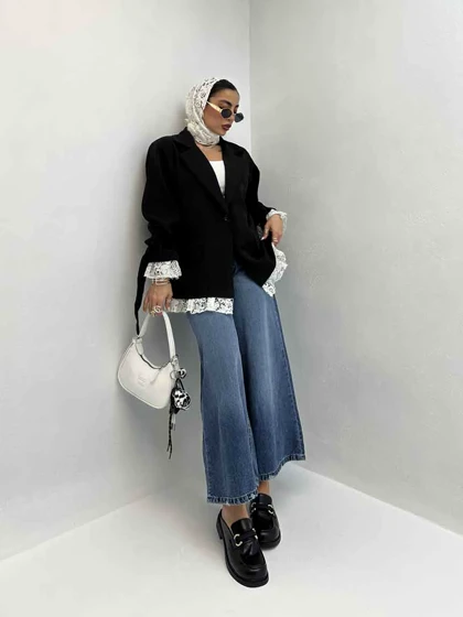 کت آستین توری