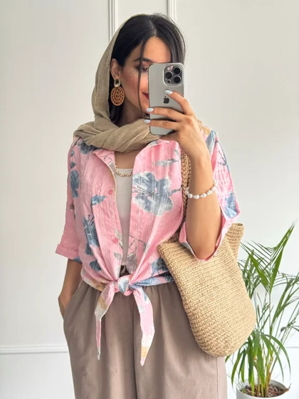 شومیز گره‌ای گندم