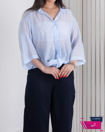 شومیز زنونه پری شیشه ای پایین گره CHOICE