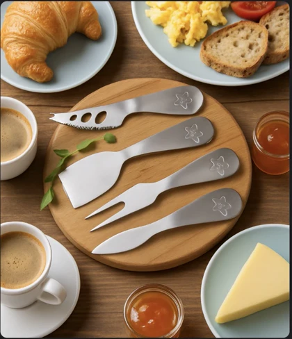 ست صبحانه خوری استیل طرح ستاره