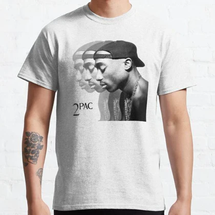 تیشرت لانگ 2PAC طرح Repeat Classic T-Shirt کد 190326