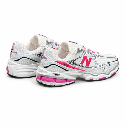 کفش کتانی مردانه مدل نیوبالانس سفید صورتی New BALANCE 740