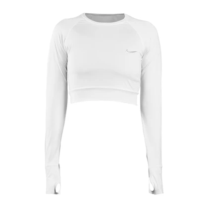 کراپ آستین بلند ورزشی زنانه نایک مدل Py-2B1366 سفید