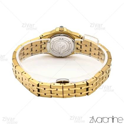 ساعت الکسا اسپشیال زنانه طلایی صفحه سفید 106143