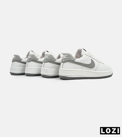 کفش مردانه و زنانه سفید طوسی NIKE AIR FORCE