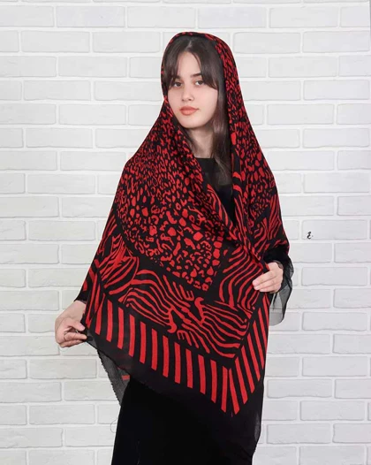 روسری یالق طرح پلنگی