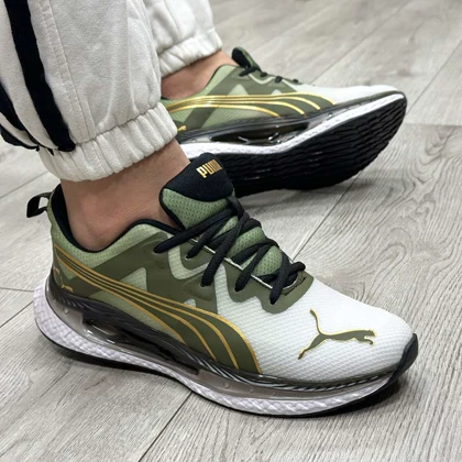 کتانی اسپرت مردانه مدل پوما PUMA رنگ سفید یشمی