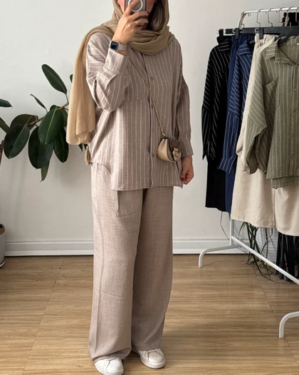 ست مانتو شلوار گلایل