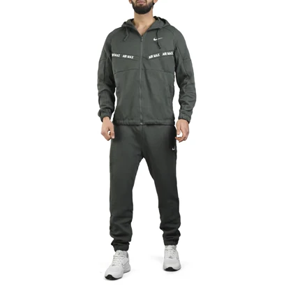 ست سویشرت و شلوار اسپرت نایک مدل AirMax-88002 سبز تیره