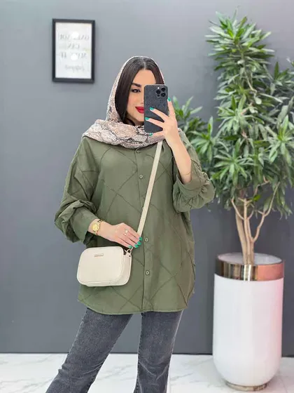 مانتو شومیزی لوزی دوزی
