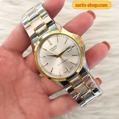 ساعت مردانه کاسیو دو رنگ