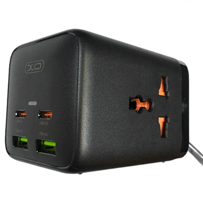 چندراهی دو سوکت برق، دو تایپ سی و دو یو اس بی 65 وات ایکس او WL24