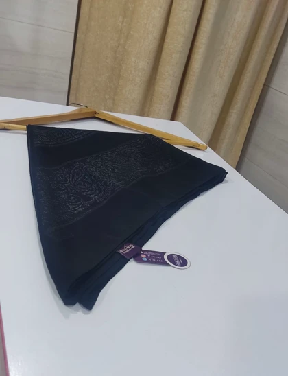 روسری زنانه مجلسی مشکی