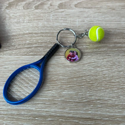 جاکلیدی و آویز کیف Mini Sports Key Chain سه بعدی طرح راکت تنیس