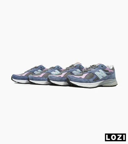 کفش کتانی سرمه ای صورتی NEW BALANCE 990