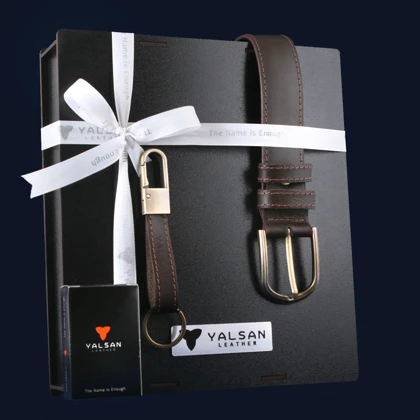 ست هدیه مردانه چرم یلسان مدل کایا کد KIA-GS-063