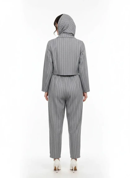 کت و شلوار کراپ زنانه دیپلمات ریمانا رجحانی rojhani2026