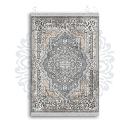 *جدید* فرشینه از جنس پارچه شانل مخمل ترک طرح فانتزی برند دفه کد 1214