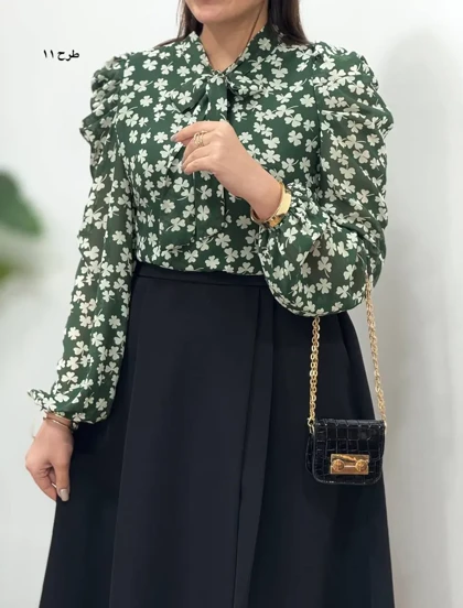 شومیزحریر مجلسی مهلا (کد4394)