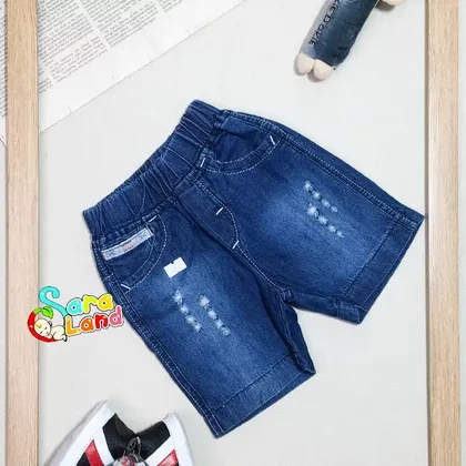 شلوارک جین نوزاد زاپ‌دار