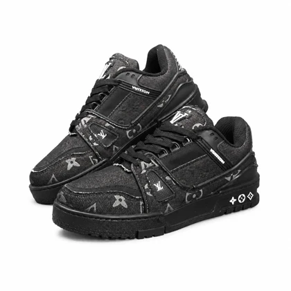 کفش کتانی مردانه مدل ونس لوی ویتون مشکی تمام Vans Louis Vuitton