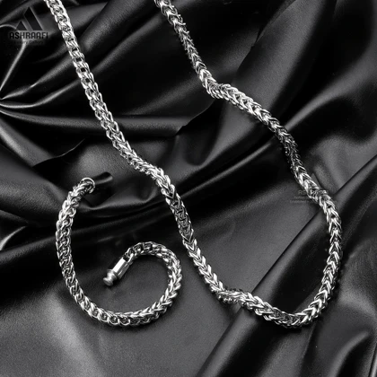 ست دستبند و گردنبند استیل Necklace & Bracelet Chain S9