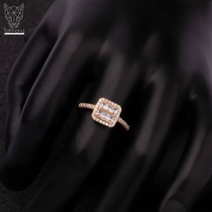 انگشتر الماس مکعب لاکچری ژوپینگ