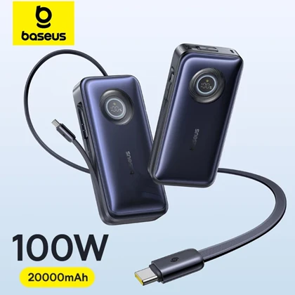پاور بانک 20000 باسئوس Baseus مدل PPNMS-20A0 توان 100 وات با کابل