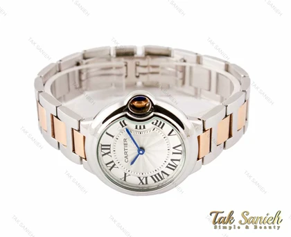 ساعت کارتیر بالن بلو زنانه رزگلد سیلور مدیوم Cartier-3110-L