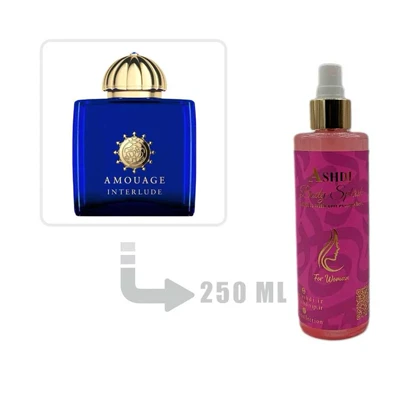 بادی اسپلش عطر ادکلن آمواج اینترلود زنانه 250 میل Amouage Interlude for Woman 250ml