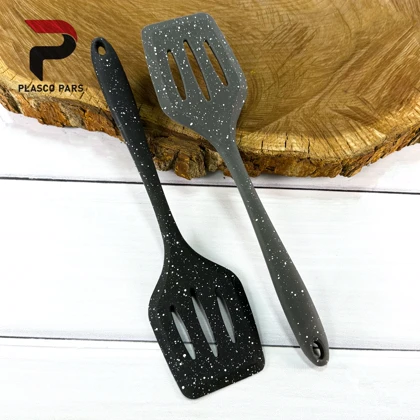 کفگیر سیلیکونی شیار دار طرح گرانیت WS55