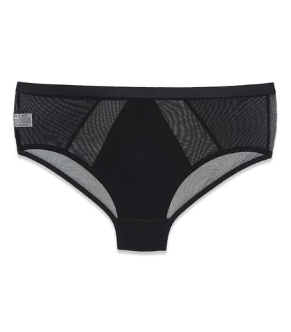 شورت زنانه اسلیپ میکروفایبر و حریر Neev نیو کد 2413 مشکی Black