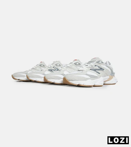 کفش کتانی مردانه طوسی سفید NEW BALANCE 9060