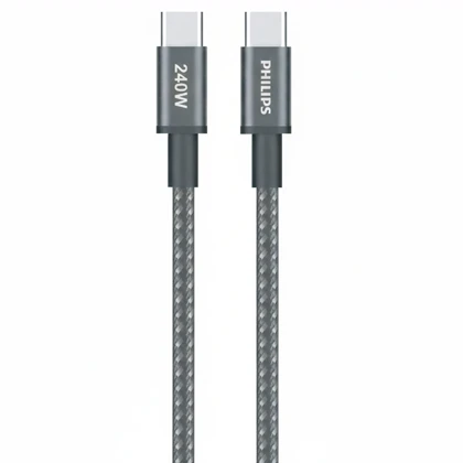 کابل تایپ سی 240 وات 5 آمپر فیلیپس Philips مدل DLC7030C طول 1 متر