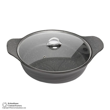 سرویس قابلمه چدن تاپ تفلون مدل موج رویال 8 پارچه