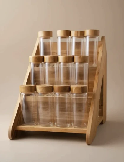 استند ادویه بامبو 12 عددی