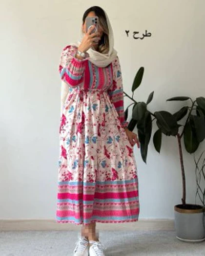 پیراهن ساحلی پروانه 1