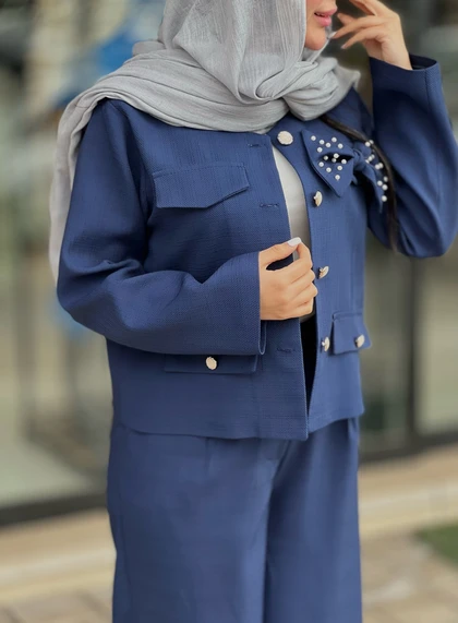 ست کت و شلوار پاپیون کد 811