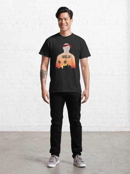 تیشرت لانگ 2PAC طرح Keep It Up. Classic T-Shirt کد 190147
