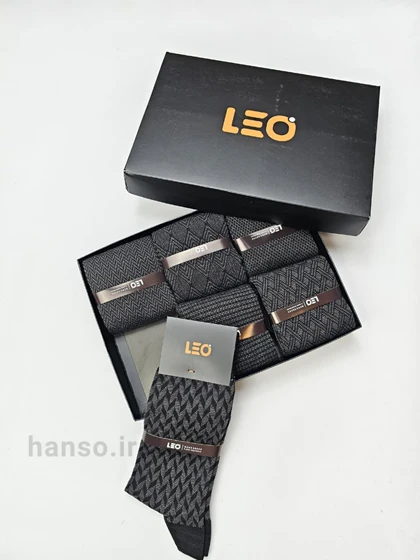 پک جوراب ساق‌دار لئو Leo کد 8110 - جعبه 6 جفتی