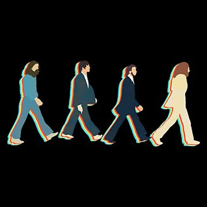 تیشرت گروه موسیقی beatles بیتلز Vintage Retro Abbey Road Music کد 183653