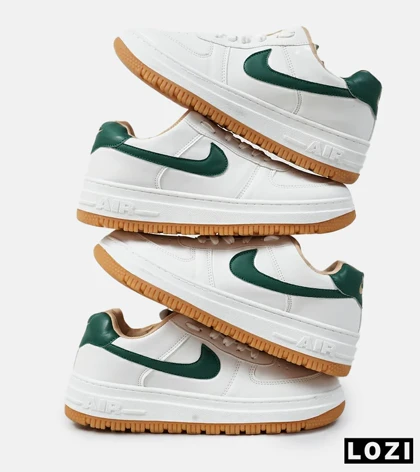 کفش بزرگ پا سفید سبز نایک ایر فورس NIKE AIR FORCE مدل 4065