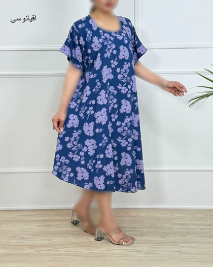 پیراهن نخی زنانه کد 1738